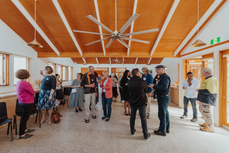 CERES Community Hall in Brunswick full of guests for an event